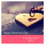 Just Photo  with Text Valentine Square Labels 2x2